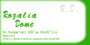 rozalia dome business card